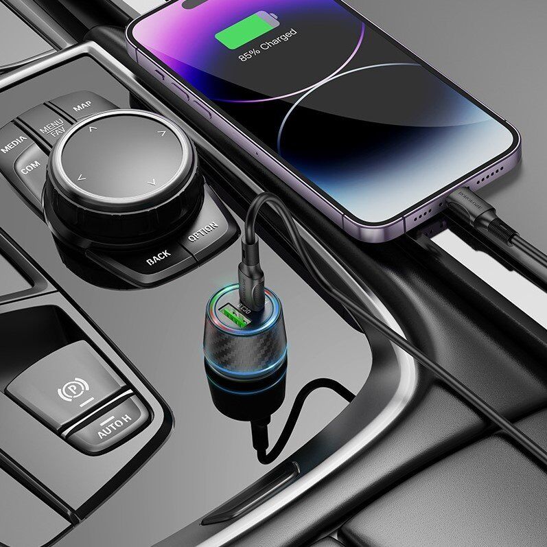Автомобільний зарядний пристрій BOROFONE BZ21 Brilliant 48W dual port  PD30W+QC3.0 car charger