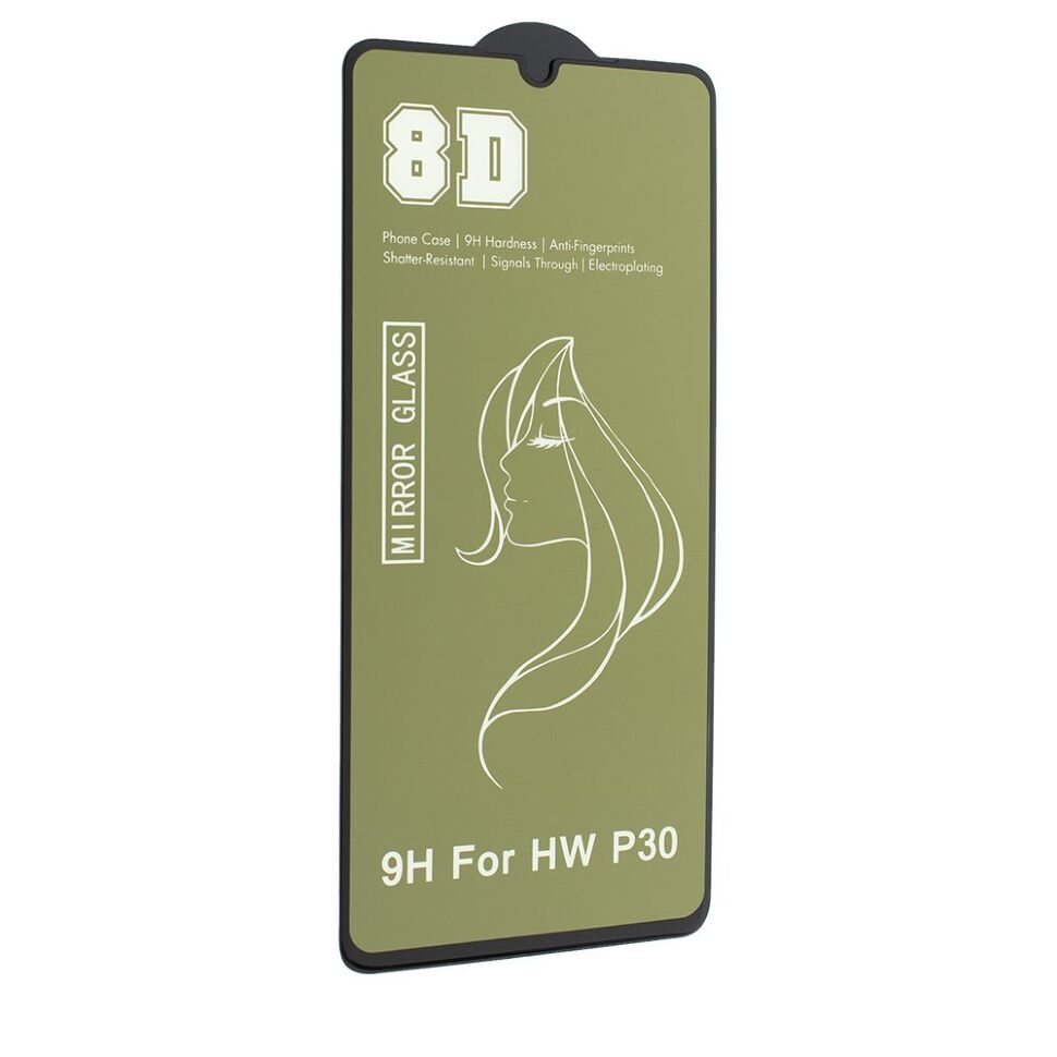 Захисне скло 8D MIRROR HUAWEI P30 2019