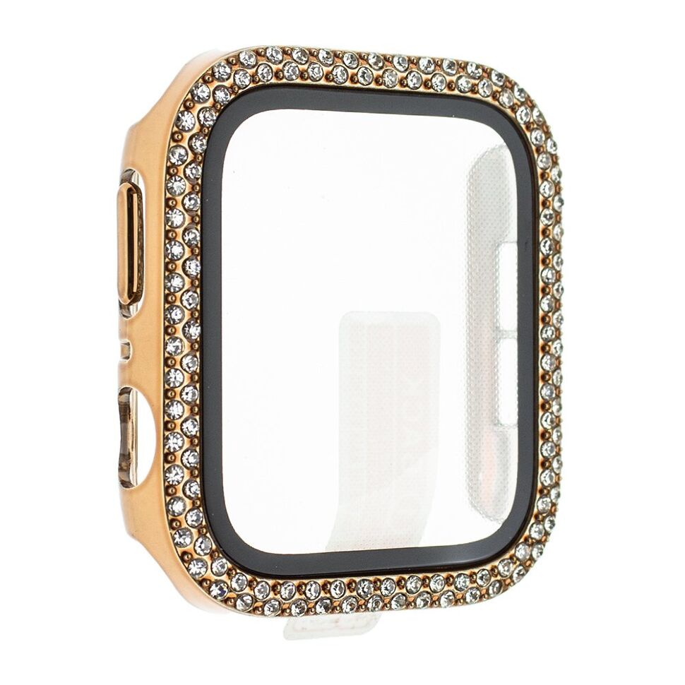Накладка із захисним склом та стразами APPLE WATCH РОЖОВЕ ЗОЛОТО Накладка із захисним склом та стразами APPLE WATCH РОЖОВЕ ЗОЛОТО