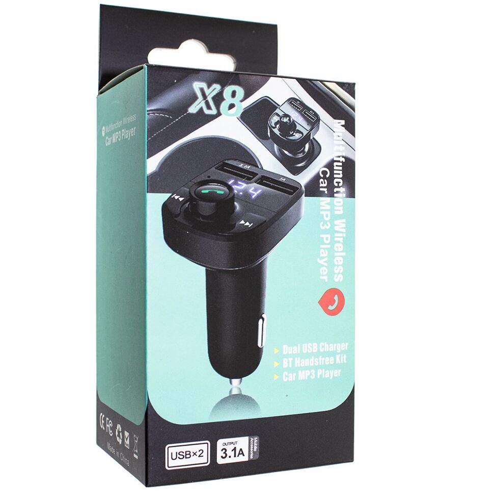 FM модулятор X8 Bluetooth / гучномовець FM модулятор X8 Bluetooth / гучномовець