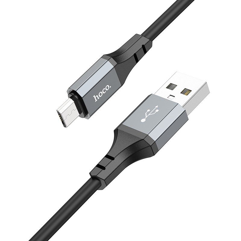 USB кабель HOCO X86 USB - micro USB, 1 метр, чорний