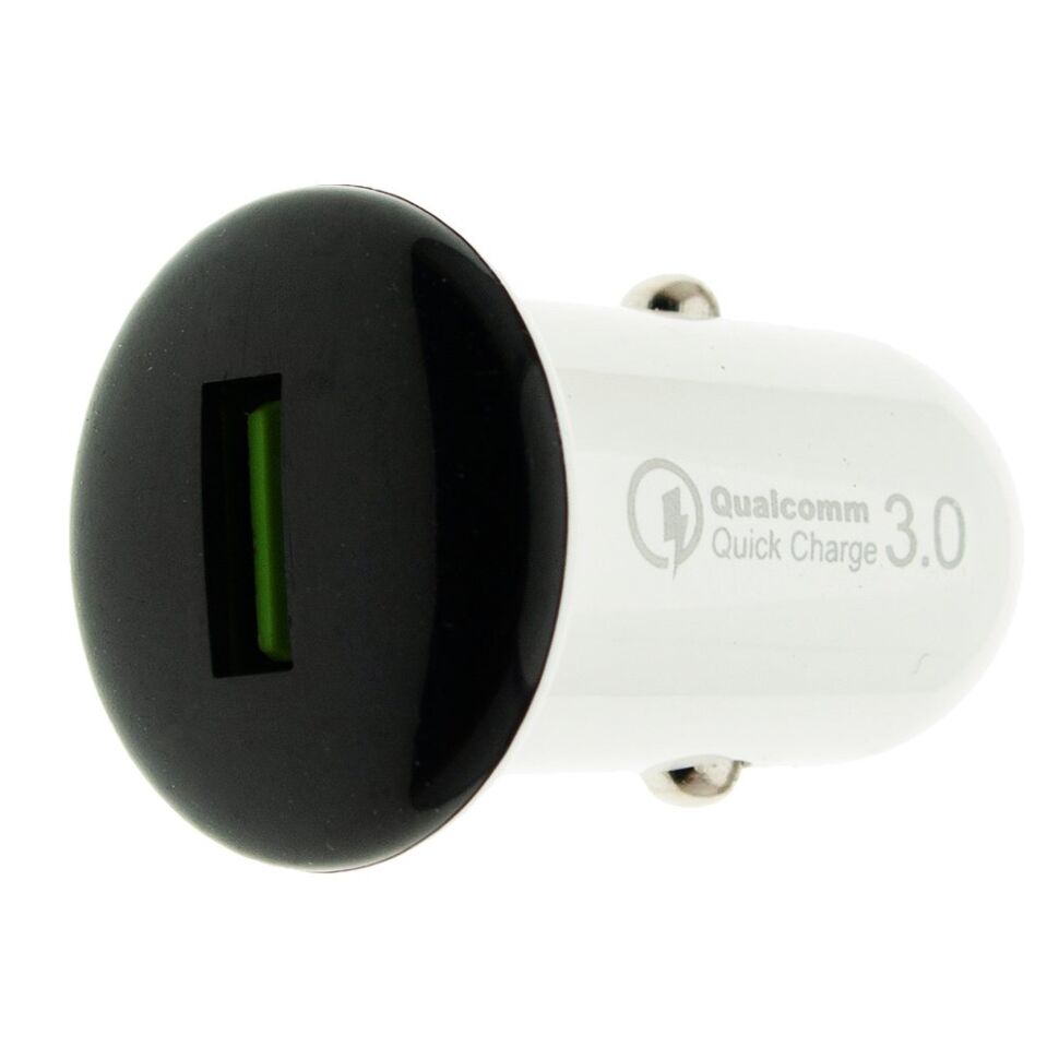 Автомобільний зарядний пристрій WUW C76 Qualcomm 3.0 БІЛИЙ Автомобільний зарядний пристрій WUW C76 Qualcomm 3.0 БІЛИЙ