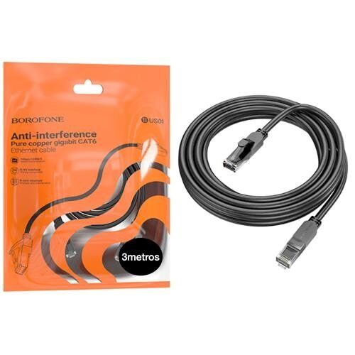 Мережевий кабель BOROFONE BUS01 Category 6 (Cat6) Gigabit Ethernet, 3 м