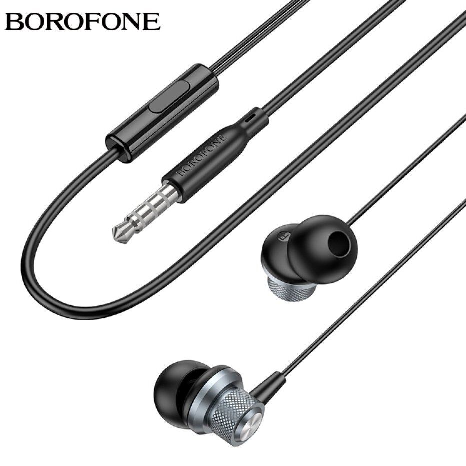 Дротові навушники BOROFONE BM78, сірий Дротові навушники BOROFONE BM78, сірий