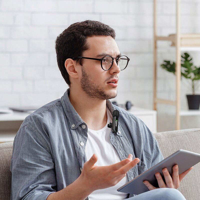 Бездротовий петличний мікрофон HOCO L20 Fair TYPE-C Бездротовий петличний мікрофон HOCO L20 Fair TYPE-C