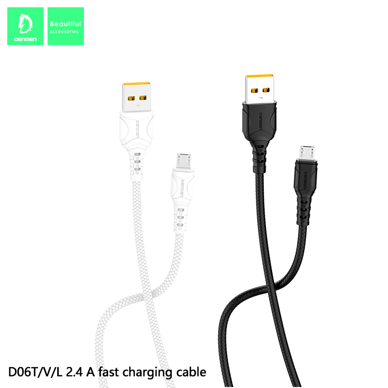 Кабель USB Denmen D06T USB - Type-C (2,4A) Кабель USB Denmen D06T USB - Type-C (2,4A)