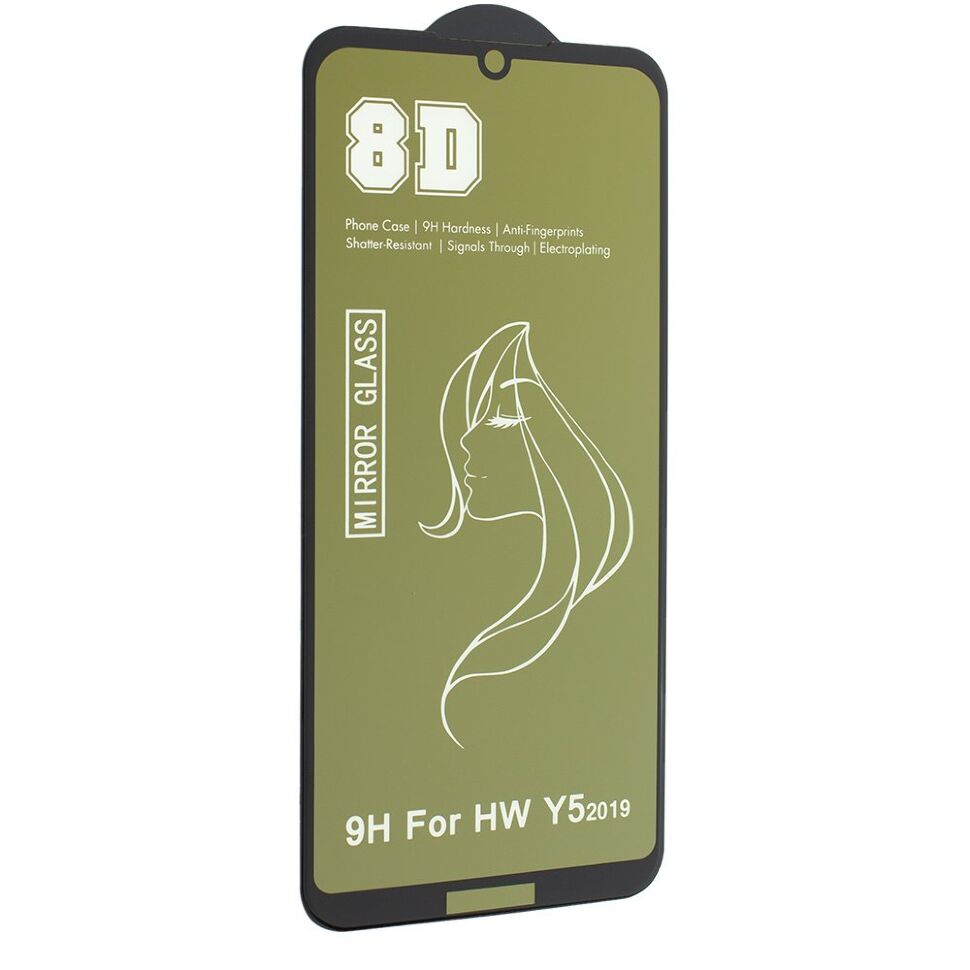 Защитное стекло для телефона 8D MIRROR HUAWEI Y5 2019