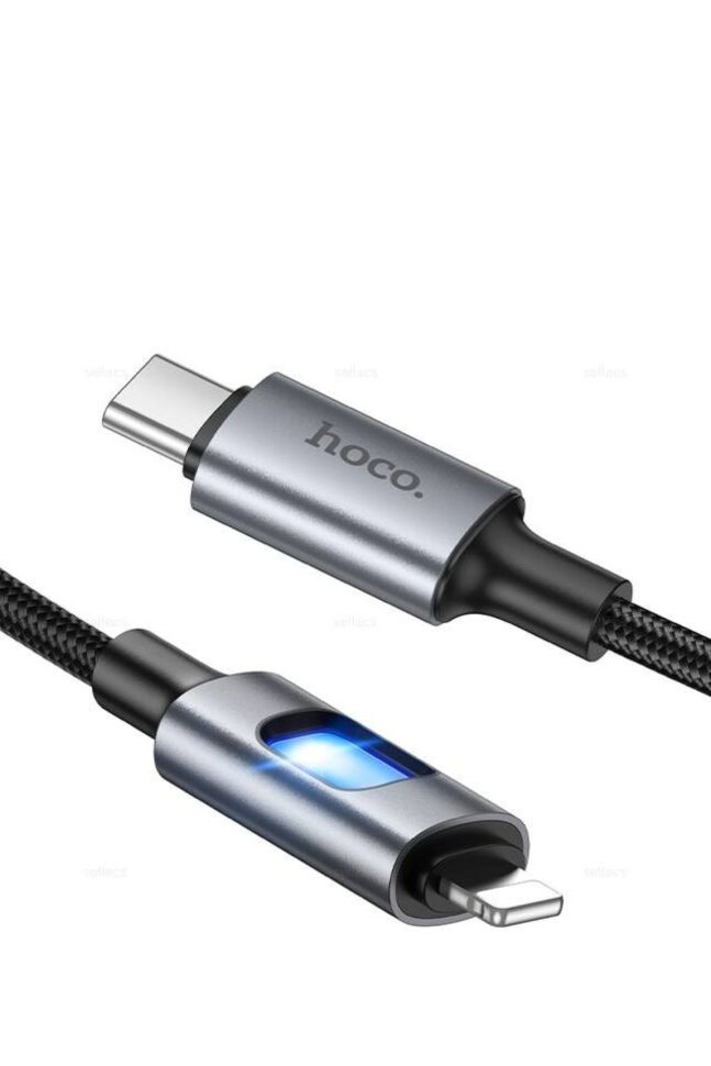 Кабель HOCO U144 Type-C  -  Lightning, 27 Вт, 1,2 м, чорний