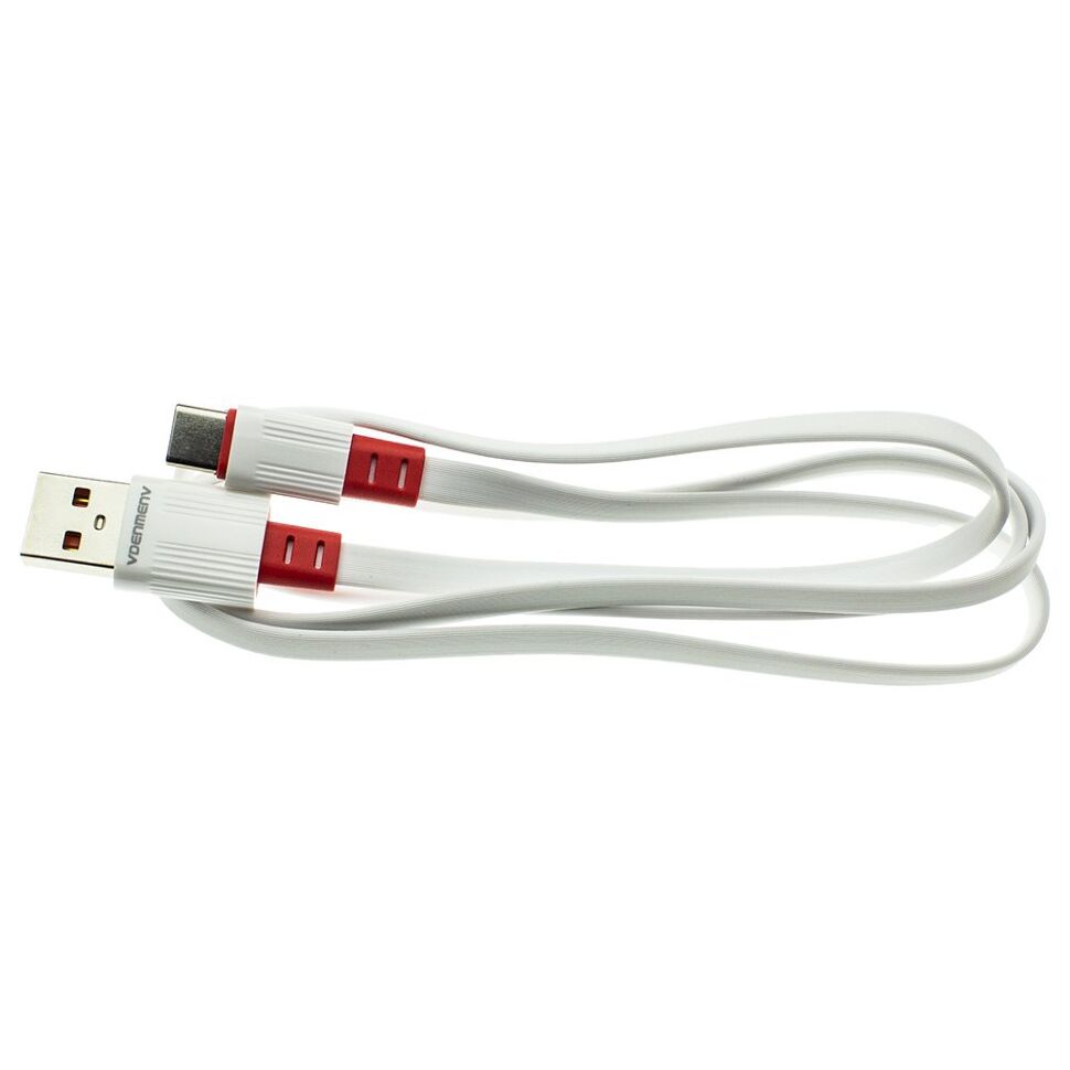 Кабель USB Denmen D50T USB - Type-C (2,4A) Плоский провід Кабель USB Denmen D50T USB - Type-C (2,4A) Плоский провід