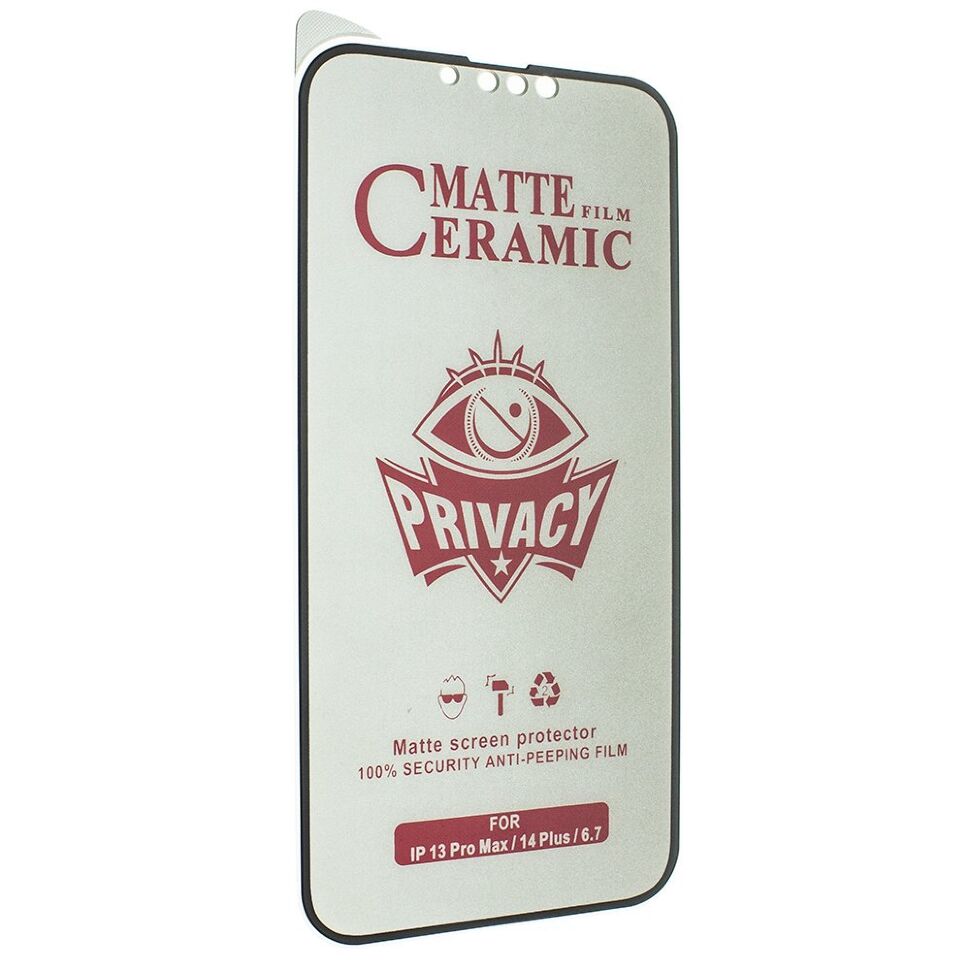 CERAMICS FILM PRIVACY МАТОВЕ APPLE iPhone 14 PLUS | 13 PRO MAX ЧОРНИЙ CERAMICS FILM PRIVACY МАТОВЕ APPLE iPhone 14 PLUS | 13 PRO MAX ЧОРНИЙ