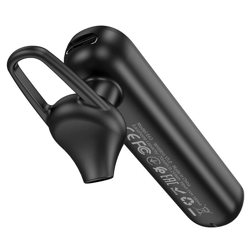 Бездротова Bluetooth-моно-гарнітура HOCO E63 Diamond Business, Чорний Бездротова Bluetooth-моно-гарнітура HOCO E63 Diamond Business, Чорний