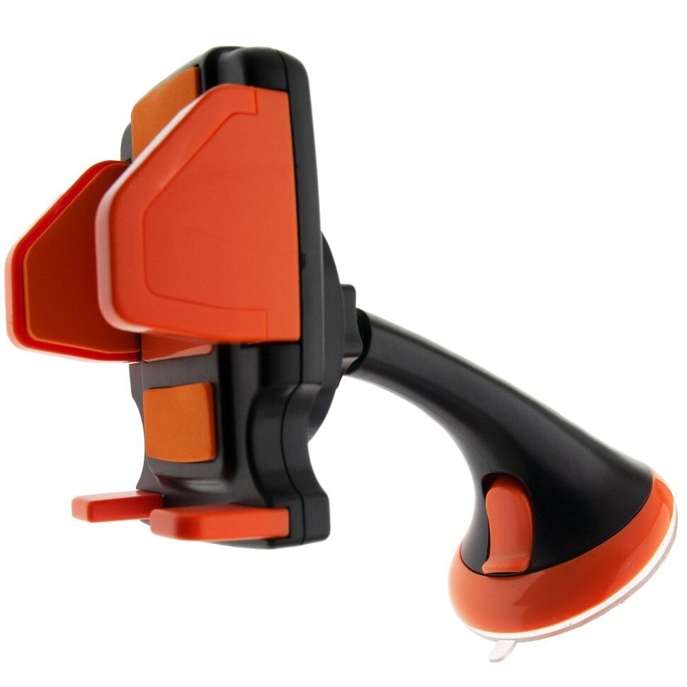 Автомобільний тримач 12HD58 на лобове скло Помаранчевий Автомобільний тримач 12HD58 на лобове скло Помаранчевий