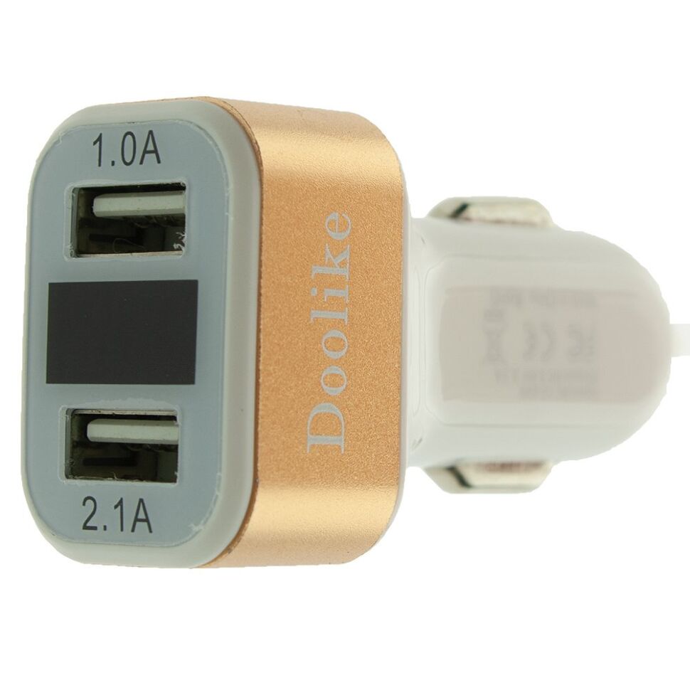 Зарядний пристрій Doolike CCA-18 LCD display 3.1A ЗОЛОТИЙ Зарядний пристрій Doolike CCA-18 LCD display 3.1A ЗОЛОТИЙ