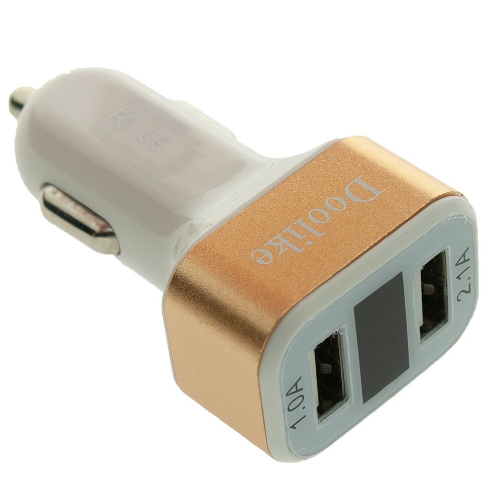 Зарядний пристрій Doolike CCA-18 LCD display 3.1A ЗОЛОТИЙ Зарядний пристрій Doolike CCA-18 LCD display 3.1A ЗОЛОТИЙ