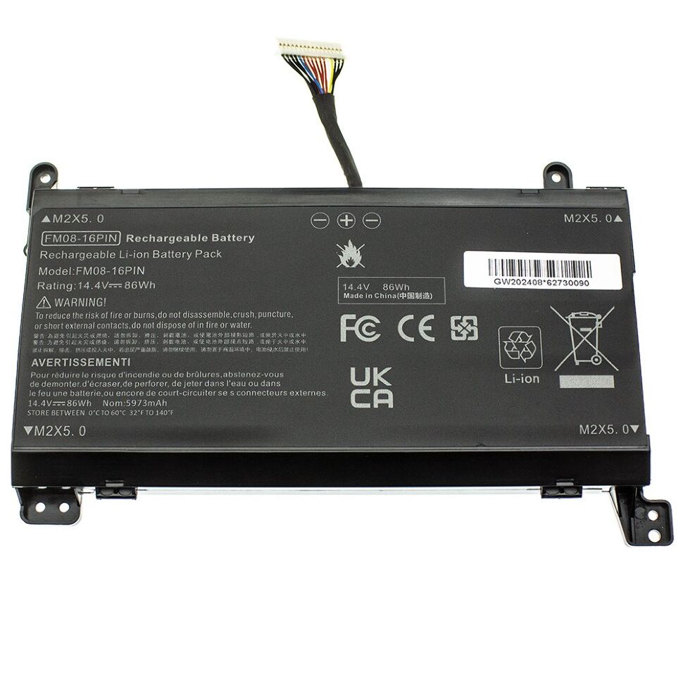 Акумуляторна батарея до ноутбука HP Omen 17 (FM08) 14.4V 5973mAh, 16 pin