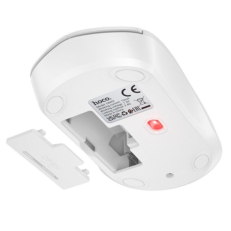 Беспроводная мышь HOCO GM42, белый Беспроводная мышь HOCO GM42, белый
