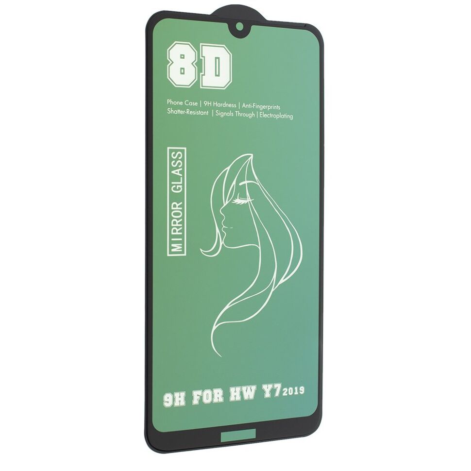 Захисне скло 8D MIRROR HUAWEI Y7 2019