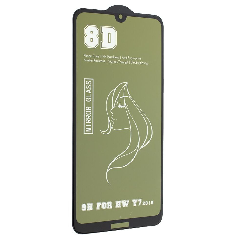 Захисне скло 8D MIRROR HUAWEI Y7 2019