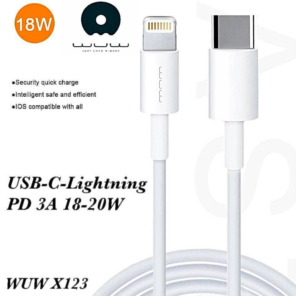 Кабель USB-C WUW X123 Type-C - Lightning PD 3A 20W
