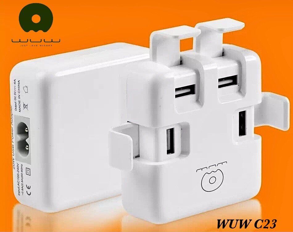 Мережевий зарядний пристрій WUW C23 4 PORTS 20W Мережевий зарядний пристрій WUW C23 4 PORTS 20W