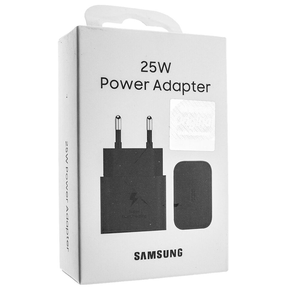 Сетевое зарядное устройство для SAMSUNG T2510 GaN 25W original (EP-TA845XBEGCN), черное в упаковке