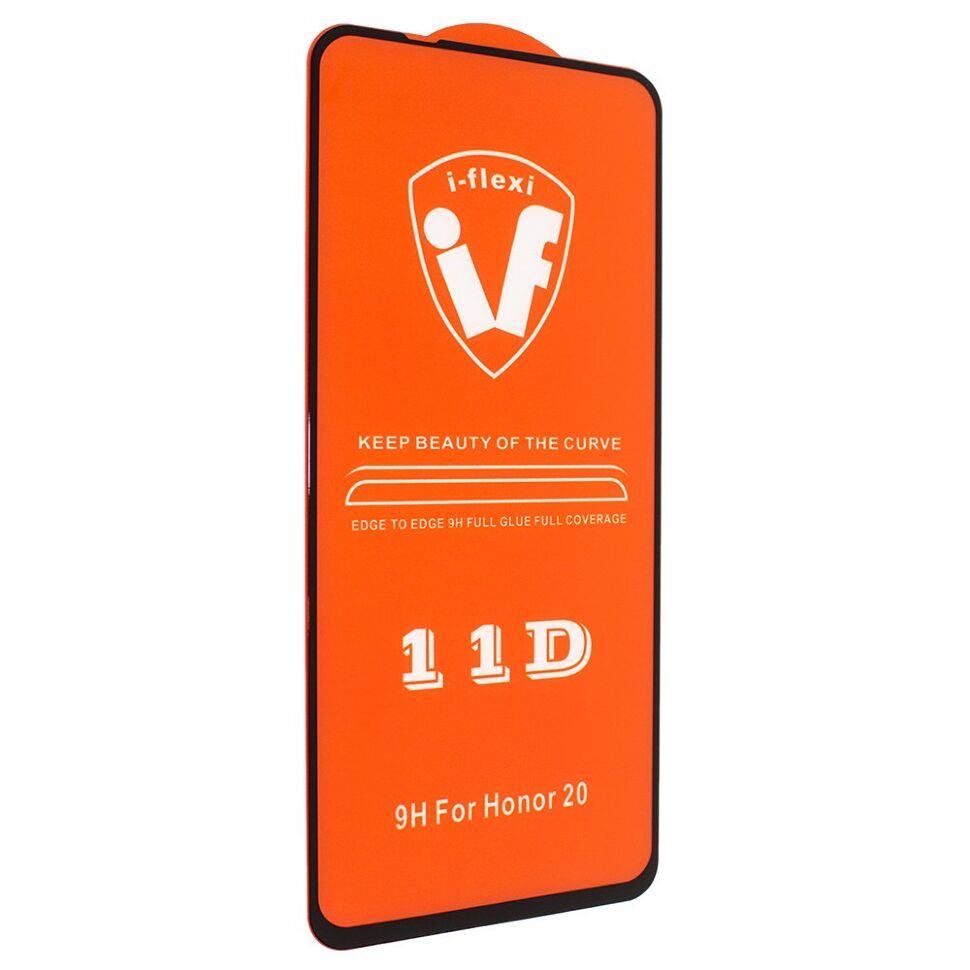 Скло 11D 9H i-flexi FULL GLUE HONOR 20 в упаковці ЧОРНИЙ Скло 11D 9H i-flexi FULL GLUE HONOR 20 в упаковці ЧОРНИЙ