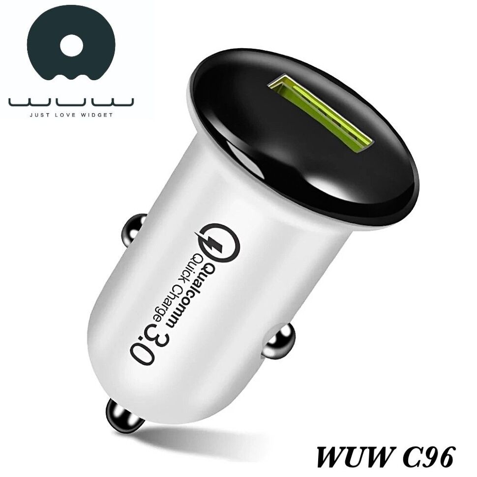 Автомобільний зарядний пристрій WUW C96 QC 3.0 БІЛИЙ (35) Автомобільний зарядний пристрій WUW C96 QC 3.0 БІЛИЙ (35)