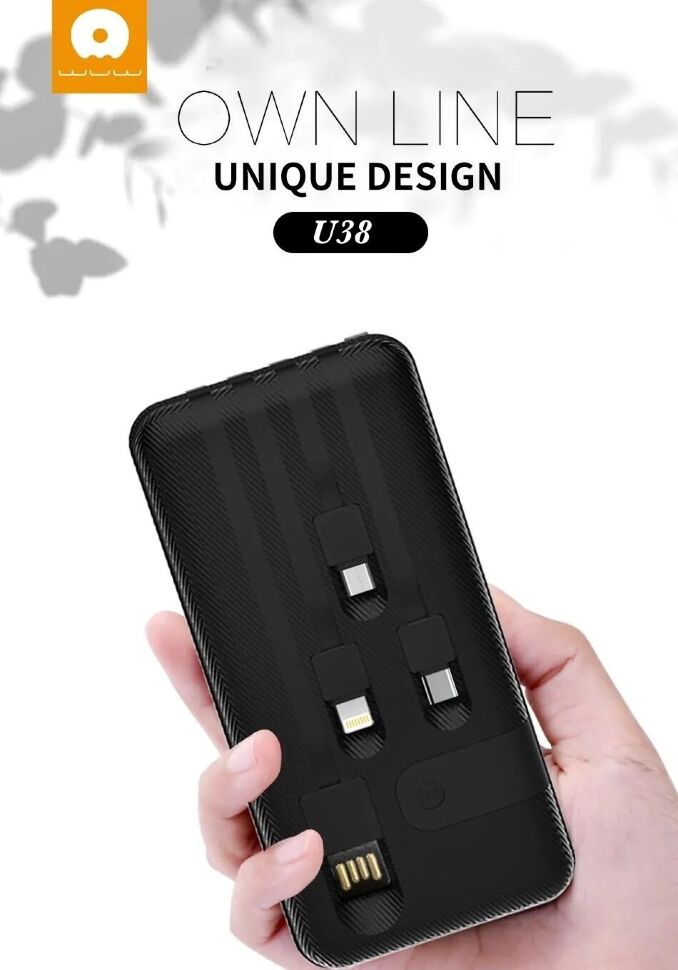 Power Bank WUW U38 20000 mAh ЧОРНИЙ Power Bank WUW U38 20000 mAh ЧОРНИЙ