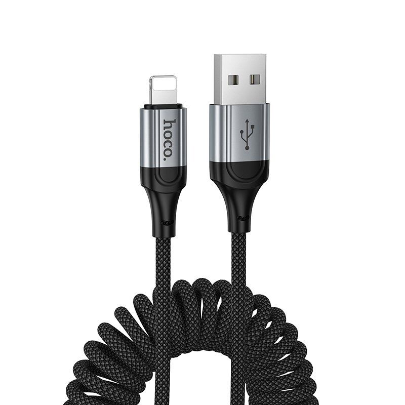 USB кабель HOCO X121 Nuevo USB - Lightning, чорний USB кабель HOCO X121 Nuevo USB - Lightning, чорний
