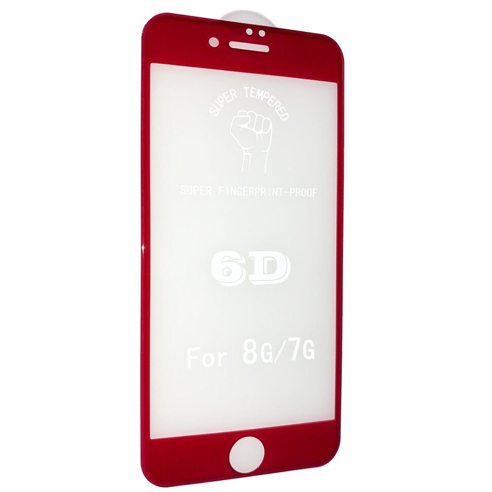 Захисне скло 6D ORIGINAL для APPLE IPHONE 7 | 8 ЧЕРВОНИЙ Захисне скло 6D ORIGINAL для APPLE IPHONE 7 | 8 ЧЕРВОНИЙ