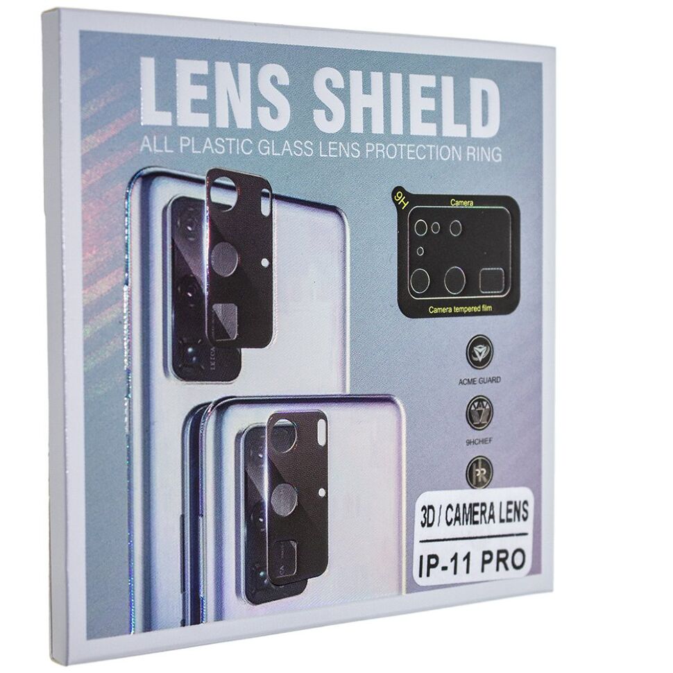 Захисне скло для камери 3D LENS SHIELD APPLE IPHONE 11 PRO чорний Захисне скло для камери 3D LENS SHIELD APPLE IPHONE 11 PRO чорний
