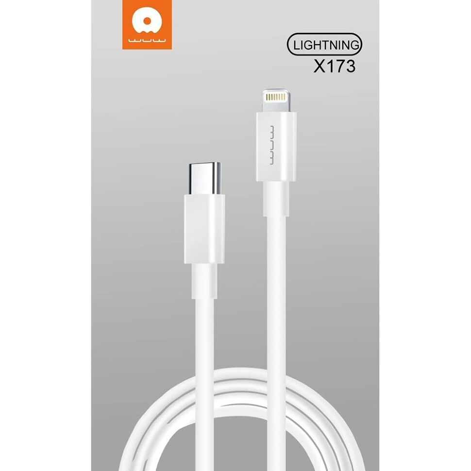 Кабель USB-C WUW X173 Type-C - Lightning 12W БІЛИЙ (70) Кабель USB-C WUW X173 Type-C - Lightning 12W БІЛИЙ (70)