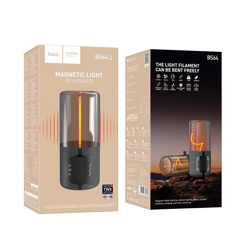 Колонка бездротова HOCO BS64, сірий Колонка бездротова HOCO BS64, сірий