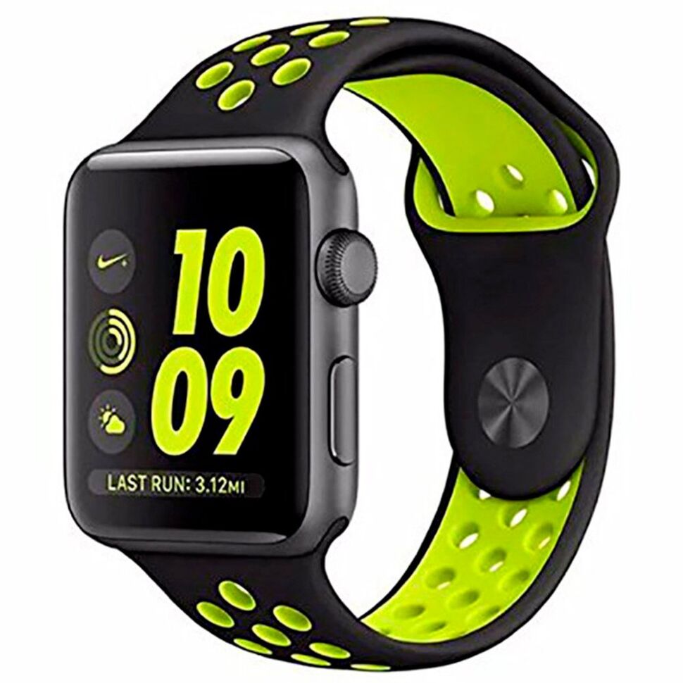 Ремінець силіконовий NIKE для Apple Watch 38 | 40 | 41 мм LARGE SIZE Ремінець силіконовий NIKE для Apple Watch 38 | 40 | 41 мм LARGE SIZE