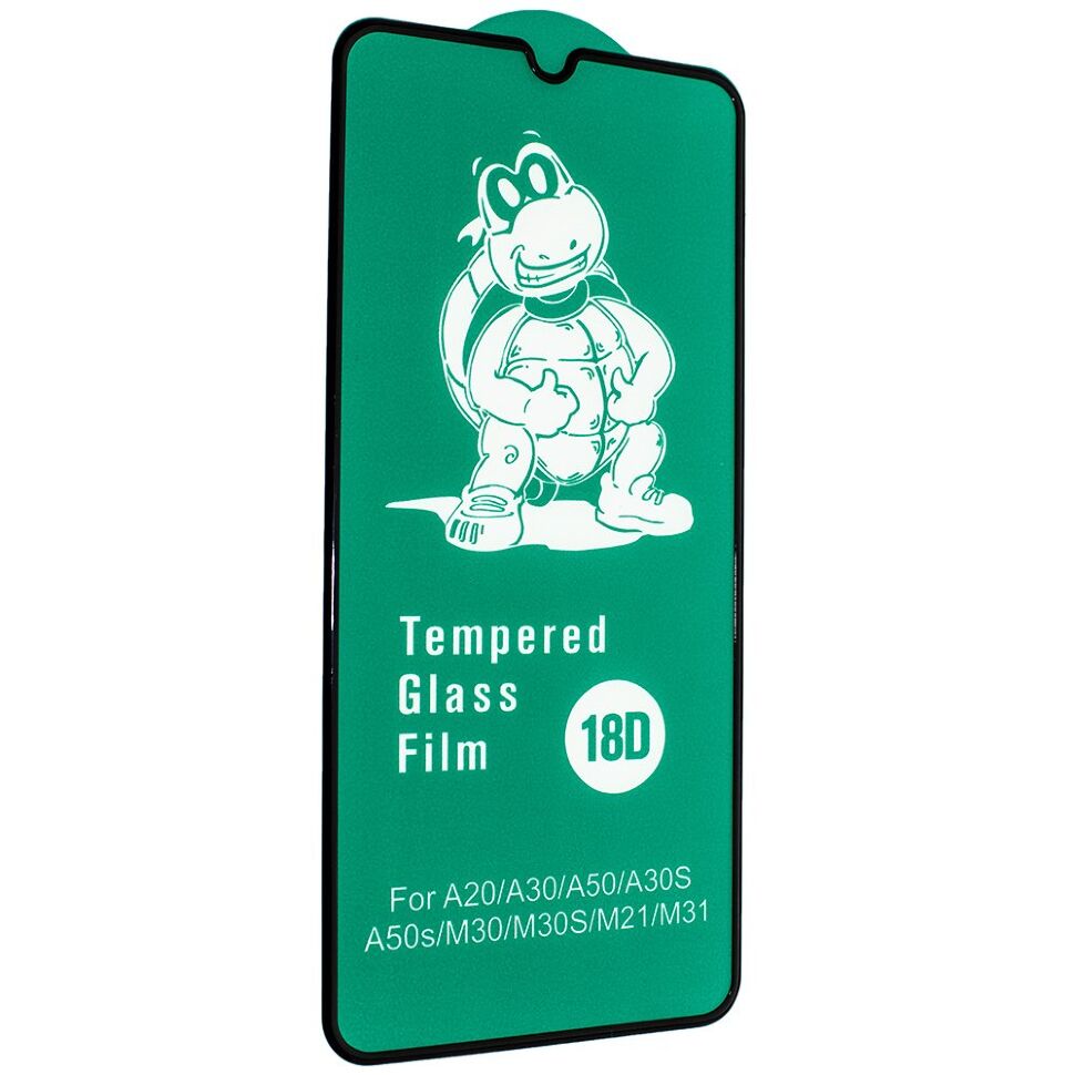 Захисне скло 18D із захисним бортом SAMSUNG Galaxy A30 | A50 | A50S | A30S ЧОРНИЙ Захисне скло 18D із захисним бортом SAMSUNG Galaxy A30 | A50 | A50S | A30S ЧОРНИЙ