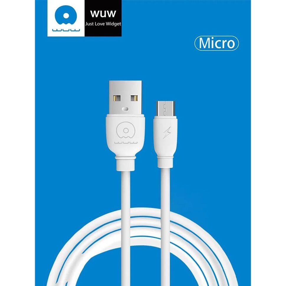Кабель USB WUW X191 USB - micro USB БІЛИЙ 2A (500) Кабель USB WUW X191 USB - micro USB БІЛИЙ 2A (500)