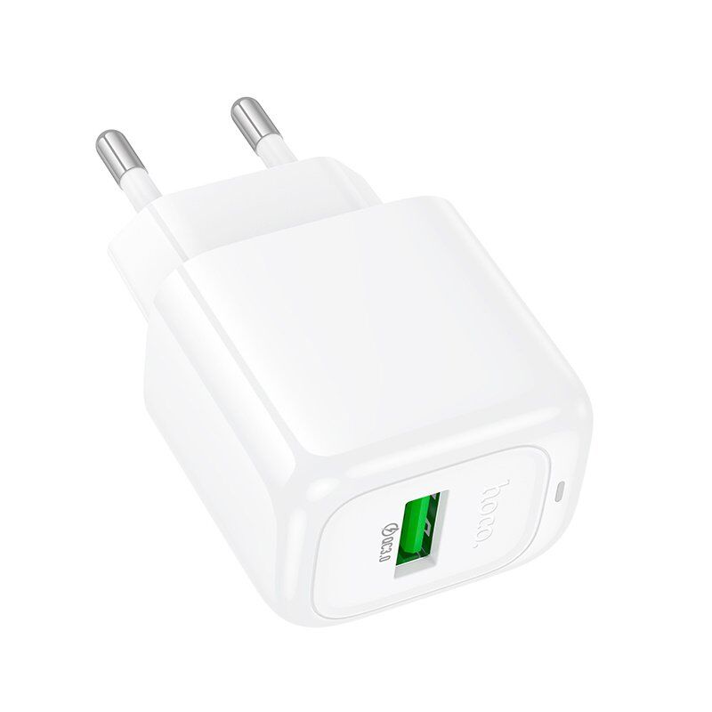 Мережевий зарядний пристрій HOCO CS52A USB QC 3.0, білий Мережевий зарядний пристрій HOCO CS52A USB QC 3.0, білий