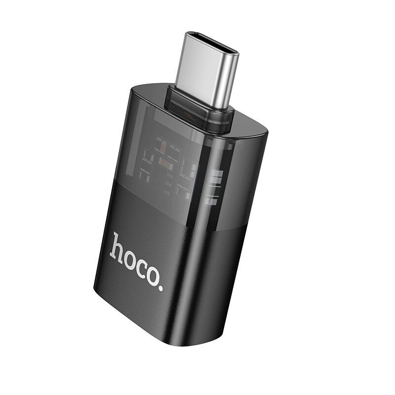 OTG-адаптер HOCO UA36B Type-C (папа) - USB 3.0 (мама), чорний