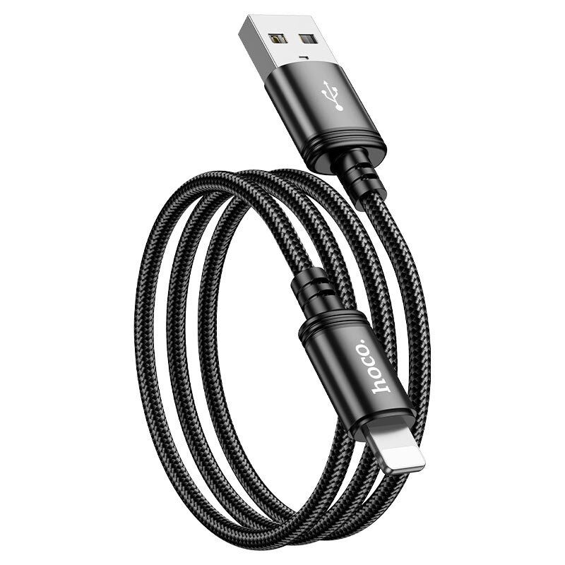 USB кабель HOCO X89 USB - Lightning 1метр, чорний USB кабель HOCO X89 USB - Lightning 1метр, чорний