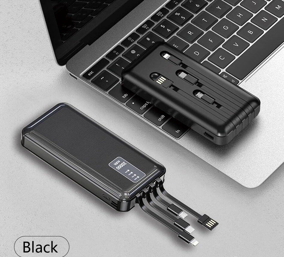 Power Bank WUW U40 20000 mAh ЧОРНИЙ (64)