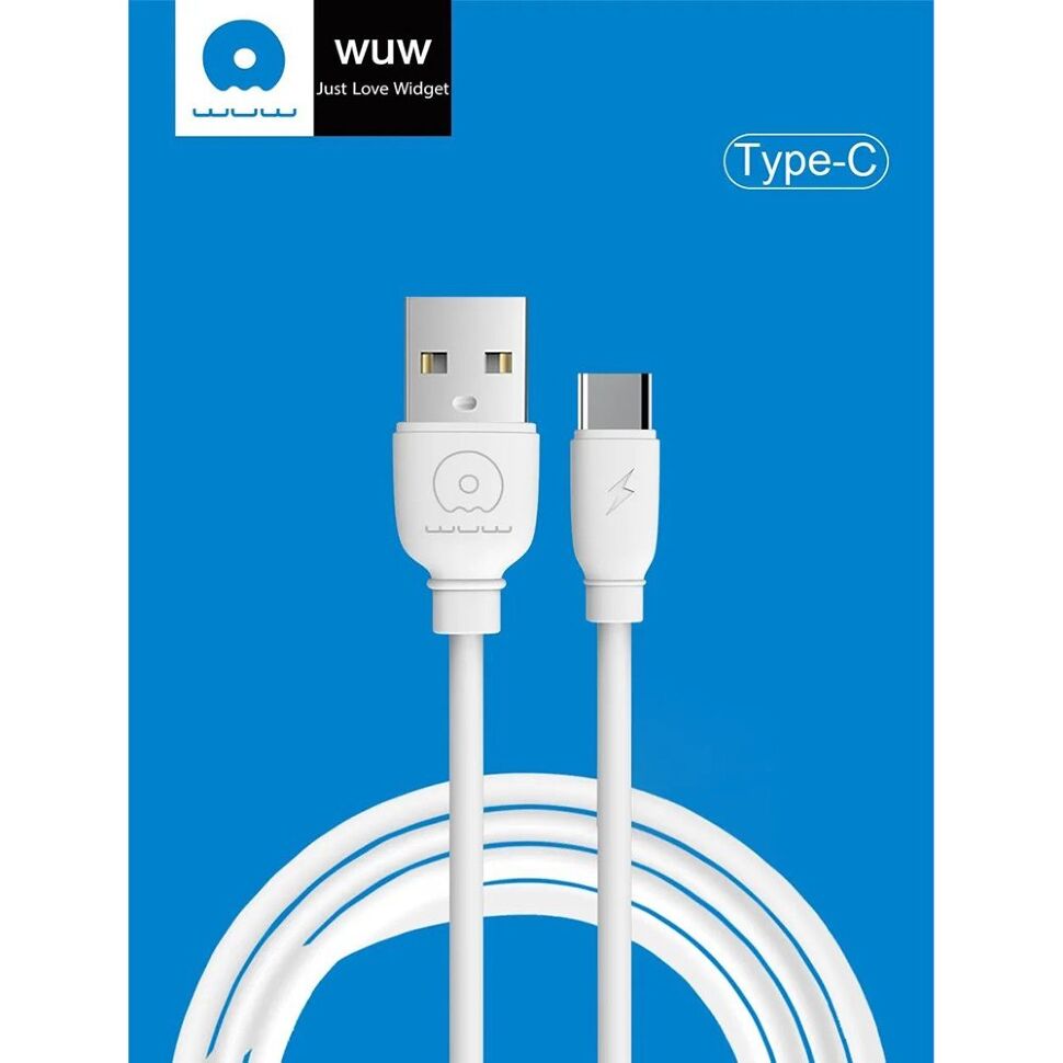 Кабель USB WUW X191 USB - Type-C 2A БІЛИЙ (500) Кабель USB WUW X191 USB - Type-C 2A БІЛИЙ (500)