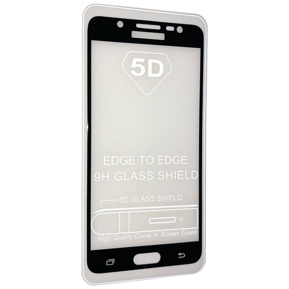 Скло 5D FULL GLUE TRIPLEX SAMSUNG J510 Galaxy J5 (2016) ЧОРНИЙ тех. пак.