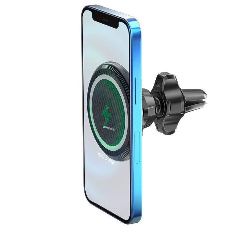 Автомобільний тримач BOROFONE BH45 бездротова швидка зарядка - повітряна решітка Автомобільний тримач BOROFONE BH45 бездротова швидка зарядка - повітряна решітка
