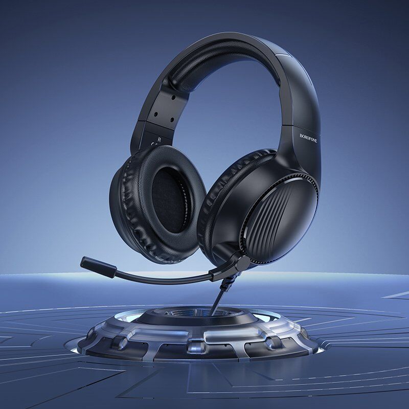 Дротова комп'ютерна гарнiтура BOROFONE BO109, чорний