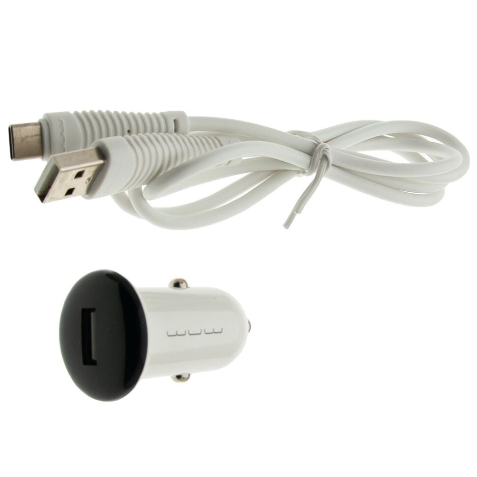 Автомобільний зарядний пристрій WUW T21 MINI + USB Type-C ЧОРНИЙ Автомобільний зарядний пристрій WUW T21 MINI + USB Type-C ЧОРНИЙ