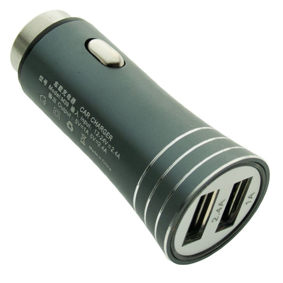 Автомобільний зарядний пристрій MODOCEE M39 2.4A 2USB METALL