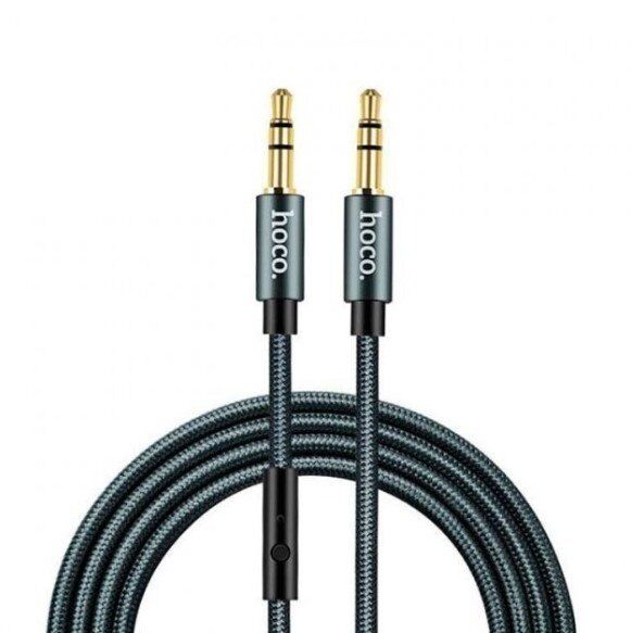 Кабель AUX HOCO UPA04 + Микрофон 3 pin (1М) (серый) Кабель AUX HOCO UPA04 + Микрофон 3 pin (1М) (серый)