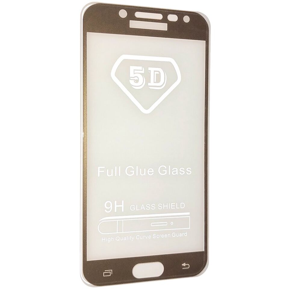 Скло 5D FULL GLUE TRIPLEX SAMSUNG J530 Galaxy J5 (2017) ЗОЛОТИЙ тех. пак.