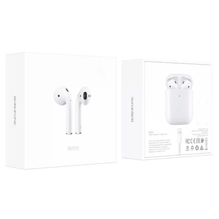 Бездротові навушники BOROFONE BW25, білий Бездротові навушники BOROFONE BW25, білий