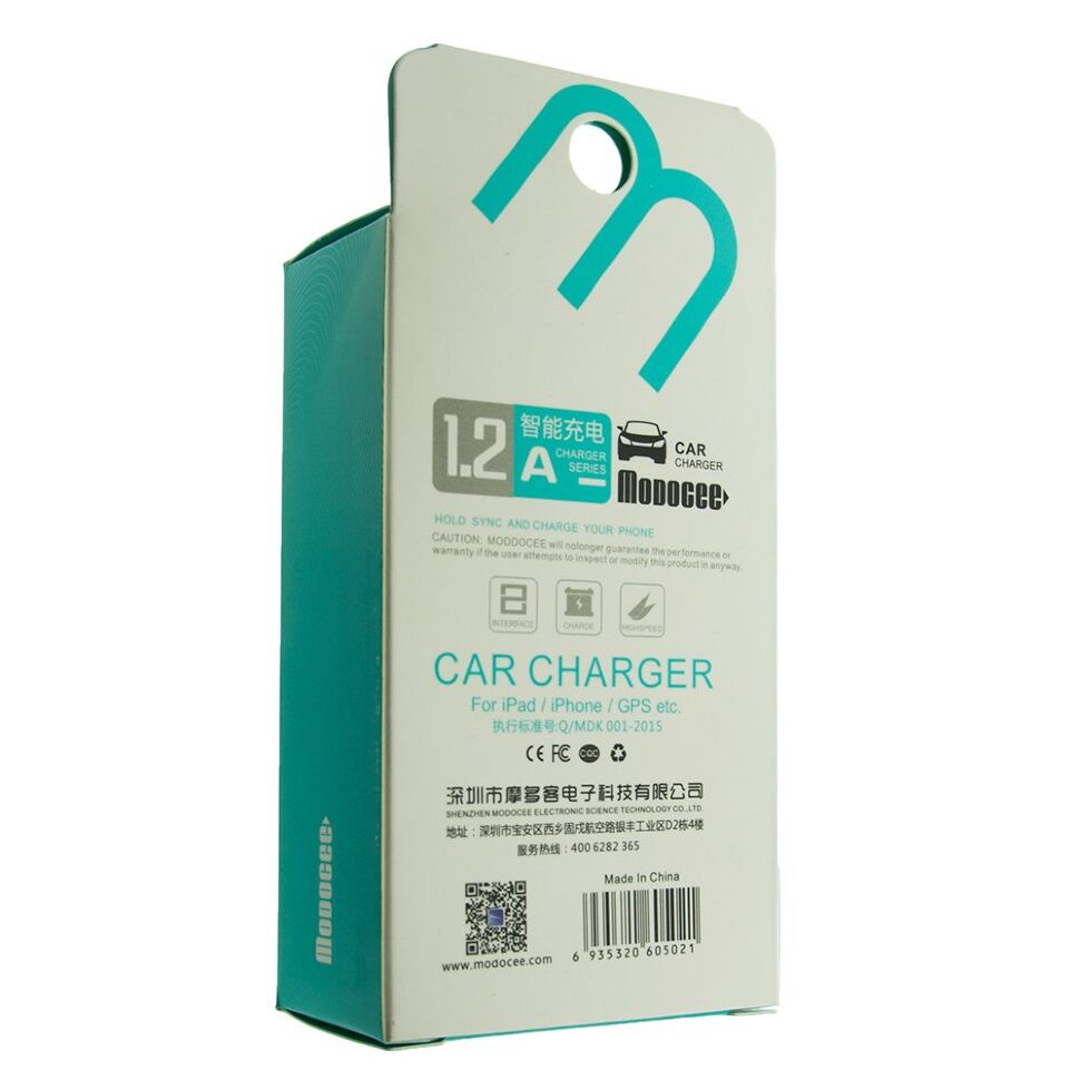 Автомобільний зарядний пристрій MODOCEE MDK-M13 1.2A